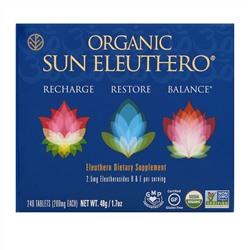 Sun Chlorella, Organic Sun Eleuthero, 200 mg, 240 Tablets