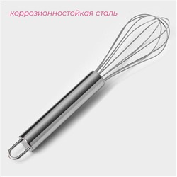 Венчик для взбивания Доляна «Стандарт», 22.2×4.5 см, серебристый