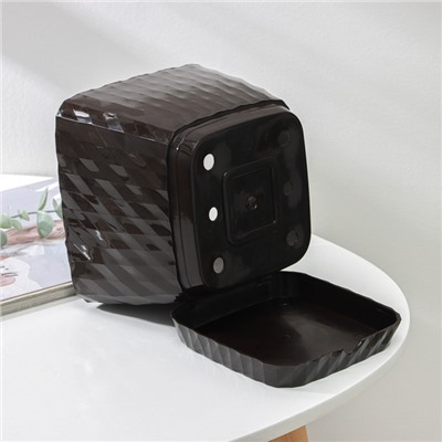 Горшок для цветов с поддоном «Классика», 4,5 л, шоколадный