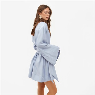 Платье мини женское MINAKU: Enjoy, голубое, размер 46-48