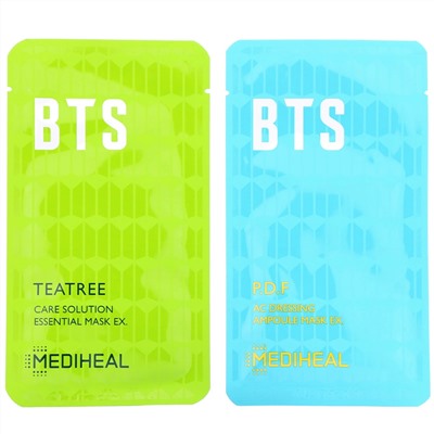 Mediheal, x BTS, специальный набор смягчающих масок, 10 шт., 490 мл