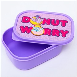 Ланч-бокс прямоугольный 0.5 л Donut worry, My little pony