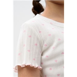 Пижама МЕРЕЖКА короткий рукав с шортами для девочки подростка