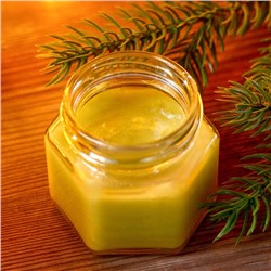 Подарочный набор новогодний «С Новым годом»: чай травяной 20 г и крем-мед 120 г