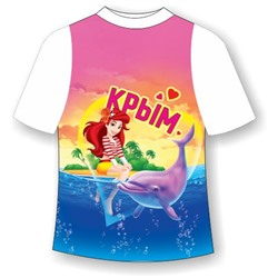 Детская футболка Девочка с дельфином