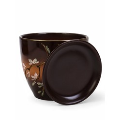 Горшок для цветов «Миндаль», керамика, с поддоном, набор 4 шт.: 400 мл, 1 л, 2.5 л, 5 л