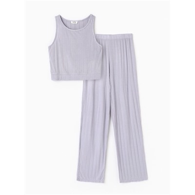 Пижама женская (майка, брюки) KAFTAN, размер 44-46, голубая