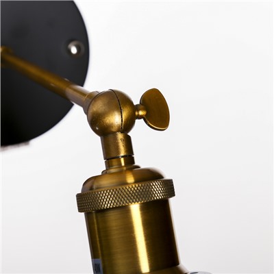 Светильник Бра «Матано», 1×40 Вт, Е27, чёрный, 22×22×25 см