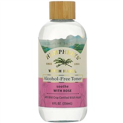 Humphrey's, Witch Hazel, Alcohol Free Toner with Rose, Soothe, 8 fl oz (236 ml)