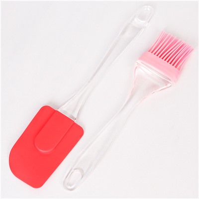 Кисточка и лопатка кулинарная силиконовая 24 см / RK-550 /уп 240/