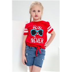 M113 футболка для девочки (Красный)