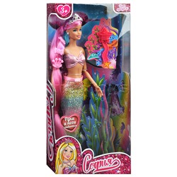 Кукла София 29 см. (руки и ноги сгиб., русалка, акс,) в коробке