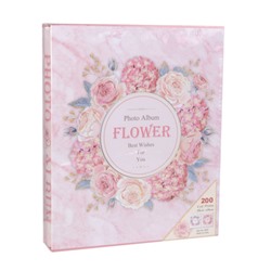 Фотоальбом 200 фото 15х21 Цветы / 9297 /уп 16/