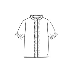 Блузка текстильная для девочек