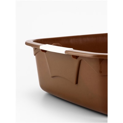 Туалет с сеткой, 44×33×11.5 см, коричневый, белый