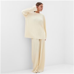 Костюм женский (блуза, брюки) MIST Classic collection, размер 40-42, бежевый