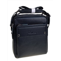 Сумка мужская из искусственной кожи, цвет черный