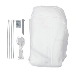 Теплица, 3.7×2.45×2.1 м, оцинкованный металл, профиль d=25 мм, чехол из спанбонда 90 г/м²