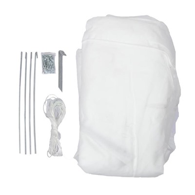 Теплица, 3.7×2.45×2.1 м, оцинкованный металл, профиль d=25 мм, чехол из спанбонда 90 г/м²