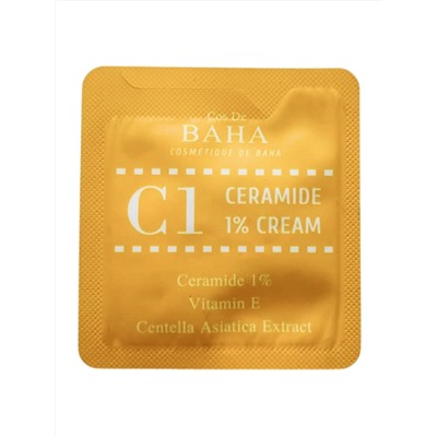 Cos De BAHA Крем для лица укрепляющий с церамидами / Ceramide 1% Cream Sample (C1), 1,5 мл