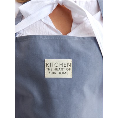 Фартук «Этель» Kitchen, 60×70 см, синий, 100% хлопок, саржа 220 г/м²