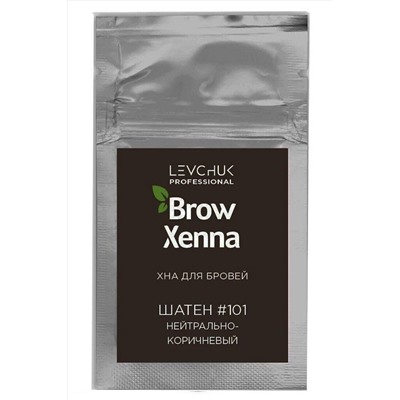 BrowXenna Хна для бровей, шатен №101, 6 г KRISTALLER, 1107985