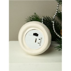 Фигурка Снеговик новогодний 13 см / FP23604 /уп 64/LED