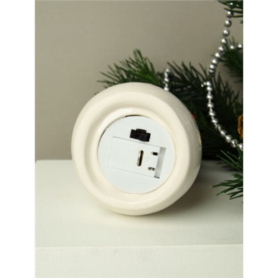 Фигурка Снеговик новогодний 13 см / FP23604 /уп 64/LED