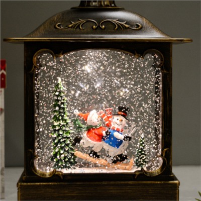 Светильник настольный новогодний 14х8х27 см / NG206-27 /уп 12/ музыкальный