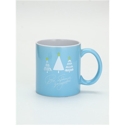 УЦЕНКА керамическая новогодняя Кружка «Всё сбудется», 530 мл