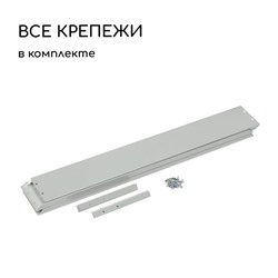 Клумба оцинкованная, 80×80×15 см, серая, «Квадро», Greengo