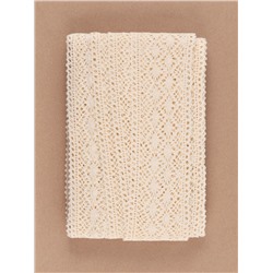 Кружево вязаное, 70 мм, 10±1 м, бежевое