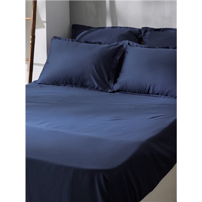 Простыня евро SL Home Tencel, 235×260 см, синяя, тенсель