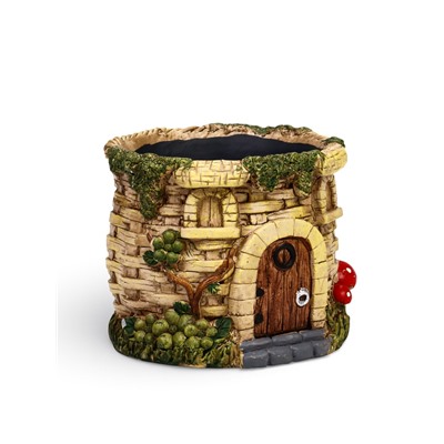 Декоративный горшок для цветов «Замок», 14×14×11 см, керамический, Greengo