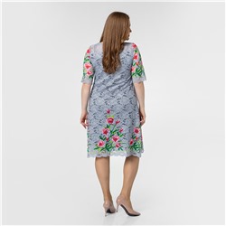 Платье, трикотаж, серый