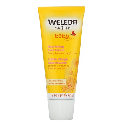 Weleda, Baby, питательный детский крем для лица, с экстрактами календулы, 50 мл (1,7 жидк. унции)