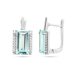 Серьги из серебра топаз, Татьяна