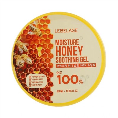 Lebelage Увлажняющий гель с медом / Moisture Honey 100% Soothing Gel, 300 мл 18377