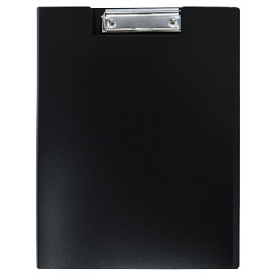 Папка-планшет (доска с зажимом) А4 NM3310 0,90мм PVC черный с крышкой inФОРМАТ