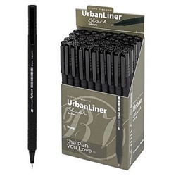 Ручка капиллярная (ФАЙНЛАЙНЕР) "URBAN" черная 0.4 мм 36-0040 Bruno Visconti