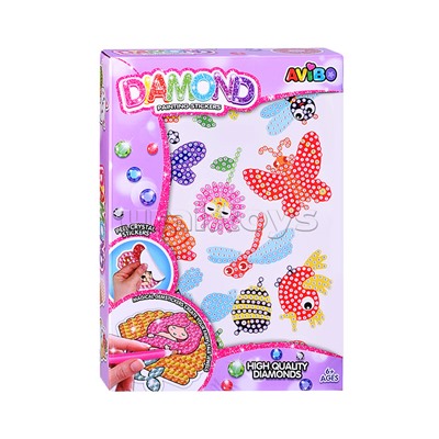 Мозаика алмазная "Насекомые" в коробке