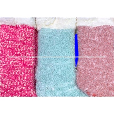 3 ПАРЫ - Носки женские с "тормозами" внутри с мехом