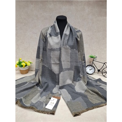 Мягкий двухсторонний палантин из кашемира мультицвет