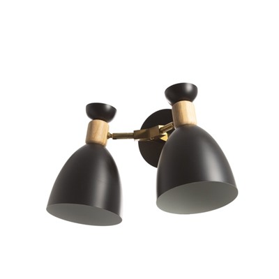 Бра «Канди» 2хЕ27 40 Вт черный 35×12×22 см