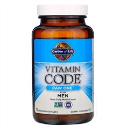 Garden of Life, Vitamin Code, RAW One, мультивитаминная добавка для мужчин (для приема 1 раз в день), 75 вегетарианских капсул