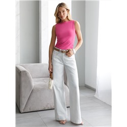 Топ из премиального хлопка с эластаном