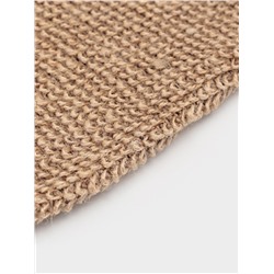 Мочалка - варежка для тела Доляна, массажная, 22×11 см, бежевая