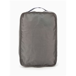 Косметичка дорожная на молнии, с ручкой, с карманом, серая