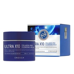 Enough Очищающее молочко для лица с коллагеном / Ultra X10 Collagen Cleansing Milk, 300 мл 23483