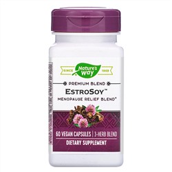 Nature's Way, EstroSoy, средство при менопаузе, 60 веганских капсул